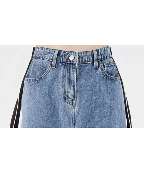 Sideline Denim Skirt